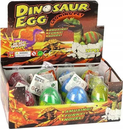 Lodër vezë magjike dinosauri Hatching Growing, rritet në ujë, me shumë ngjyra