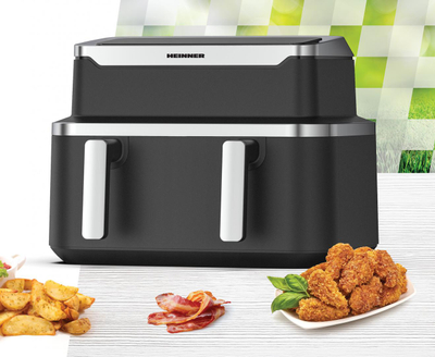 Fritezë ajri Heinner Match&amp;Sinc, 9L, 2600W, plastike e zezë