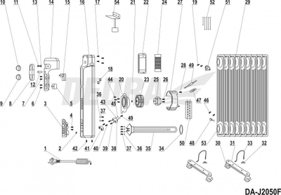 Termostat për radiatorë Dedra 198, 16A, 230V, metalik