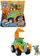 Lodër makinë Paw Patrol Rocky Dino Rescue, me figurinë brenda, jeshile me portokalli