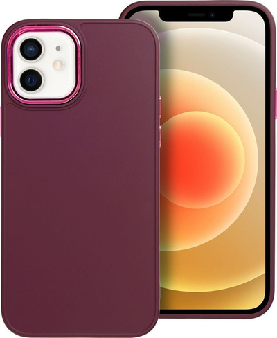 Mbulesë telefoni Frame për iPhone 12 Pro, TPU, me skaje të forcuara, lejla