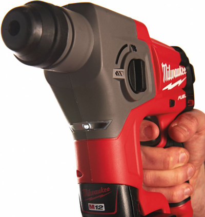 Çekiç-berretrar SDS Milwaukee M12 CH-0, 12V, pa bateri, i kuq