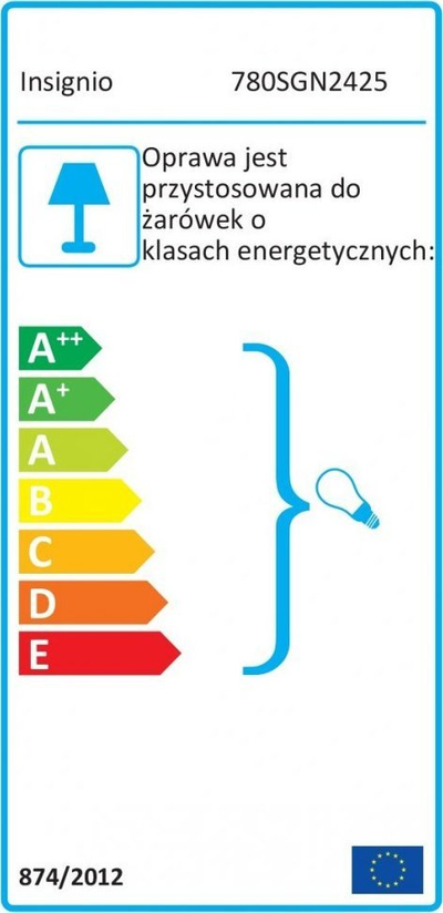 Llambë dyshemeje Insignio Fancy, tripod, 140 cm, krem oak