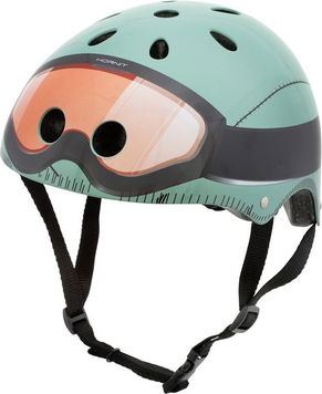 Helmetë biçiklete për kalamaj Mini Hornit Military, me dritë mrapa, madhësia S M, e gjelbër