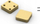 Badge dekorues Glorious Numpad Blank, alumin, i artë