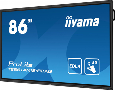 Ekran interaktiv Iiyama ProLite TE8614MIS B2AG, 86", 4K Ultra HD, i zi
