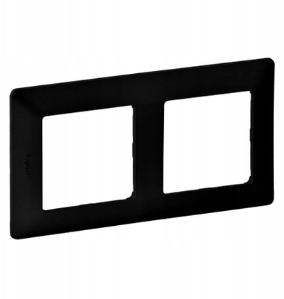 Kornizë dyshe Legrand Valena Life 754252, 86x157mm, IP20, e zezë mat
