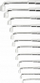 Set çelësash tuborë L Hoegert Nastron K, 8-24mm, 12 copë, ngjyrë argjendtë