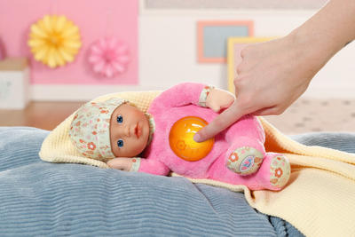 Kukull gjumi Baby Born Nightfriends, 30cm, me dritë edhe muzikë, rozë