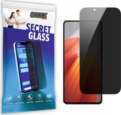 Mbrojtës ekrani Grizz SecretGlass Privacy për Vivo IQOO Neo8 Pro, xham i temperuar, mbrojtje privatësie, transparent