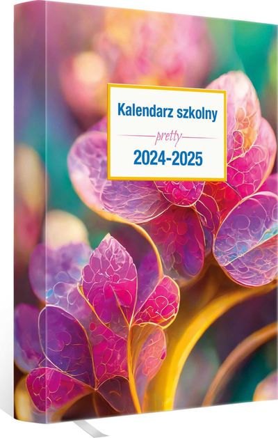 Kalendari shkollor Pretty 2024 2025, format B6, kapak i fortë, shumëngjyrësh
