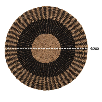Tepih rrumbullakët Kirki Φ200cm (HM7845), zezë