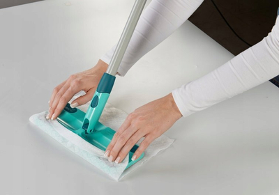 Mop për dysheme Leifheit Clean and Away, 26 cm, me dorezë që zgjatet 86-141 cm