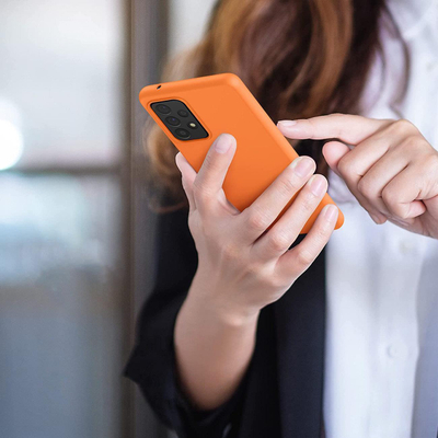 Mbulesë silikoni Hurtel për Samsung Galaxy A22 4G, fleksibile, rozë