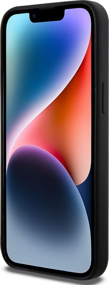 Мобилен заштитен капак Karl Lagerfeld Silicone Metal Script Logo за iPhone 14 Pro Max, силикон, црн