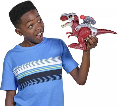 Lodër dinosauri robotik ZURU Robo Alive T-Rex 7132, interaktive, me lëvizje, e kuqe