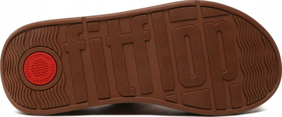 Sanda FitFlop F-Mode W FW4-592, shollë e trashë, lëkurë natyrale, kafe