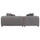 Divan këndor Grace HM3280.03L, 3 vende, kënd majtas, 252x160 cm, gri
