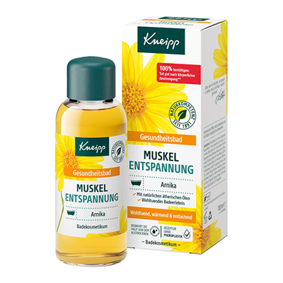 Shtesë banje Kneipp Muskel Entspannung Arnica, për relaksim muskujsh, 100 ml