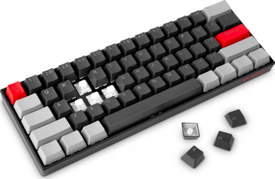 Tastierë gaming mekanike Yenkee YKB 3600US Atom, USB, ndriçim i pasëm, gri
