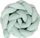 Mbrojtëse shtrati për bebe Babymatex Muslin Braid Mint, 200 cm, pambuk, mente