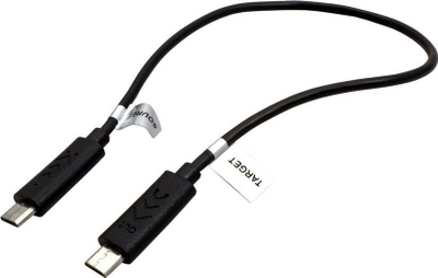 Kabllo Roline USB Cable microUSB - microUSB, 0.3m, e zezë