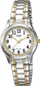 Рачен часовник Casio LTP-1275SG-7B за жени, не’рѓосувачки челик, кварц, сребро со злато