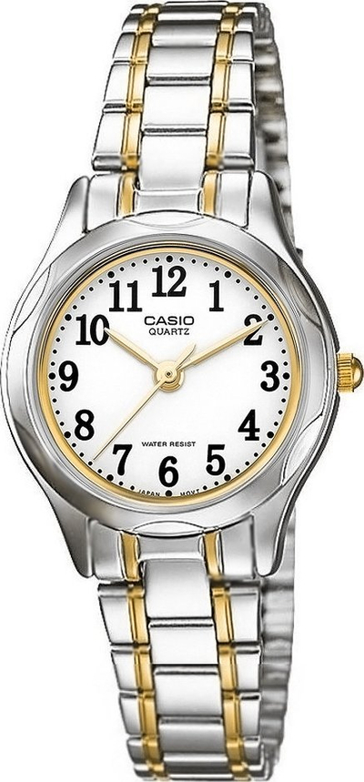 Рачен часовник Casio LTP-1275SG-7B за жени, не’рѓосувачки челик, кварц, сребро со злато