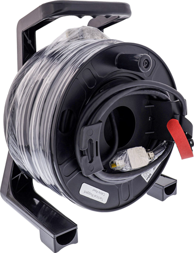 Rrotullë kabllo rrjeti InLine IP67, Cat.6A S/FTP, 50m, e zezë