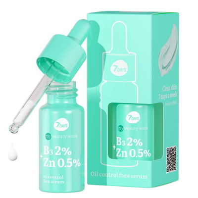 Serum për fytyrë 7 Days, Oil Control B3 2% + ZN 0.5 %, 20 ml
