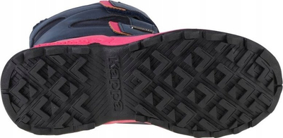 Çizme dimri për kalamaj Kappa Tex T 260903T-6722, që s’i zë uji, me shirit Velcro, navy me rozë, nr 40