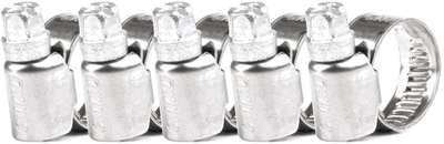 Set kapësa krimbore AMIO 04580, 5 copë, 8 16 mm, çelik inox
