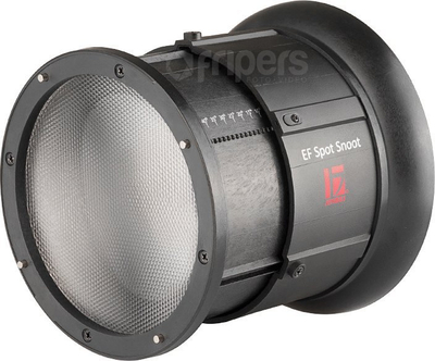 Modifier drite Jinbei EF-LED Spot Snoot, filtra ngjyrash, montim Bowens, i zi