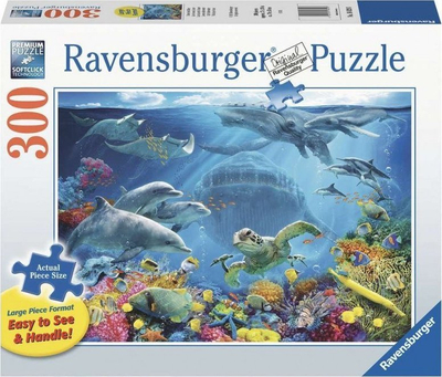 Puzzle Ravensburger Life Underwater, 300 copa, format i madh, shumëngjyrësh