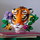 Set LEGO Art The Fauna Collection Tiger, dekor muri, për të rritur, shumëngjyrësh