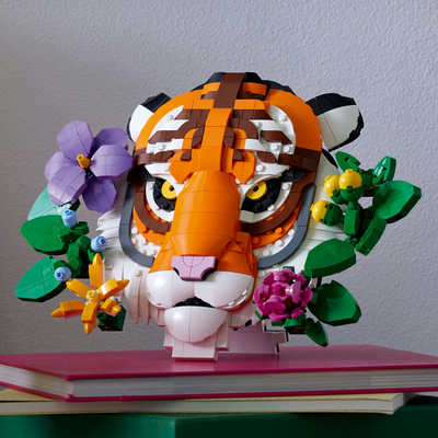 Set LEGO Art The Fauna Collection Tiger, dekor muri, për të rritur, shumëngjyrësh
