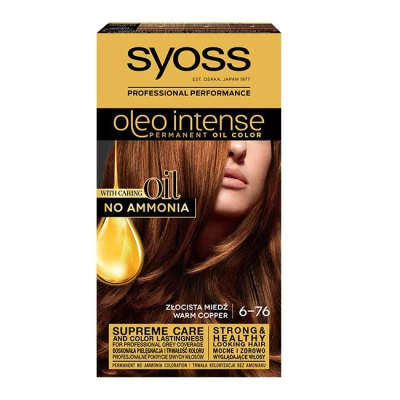 Ngjyrë për flokë Syoss Oleo Intense, 6.76 Warm Kopper, 50 ml
