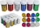 Set brokati Penword Loose Glitter, 10 ngjyra, për punime arti dhe DIY, shumëngjyrësh