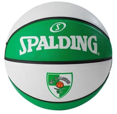 Top basketbolli Spalding Euroleague Zalgiris, madhësia 7, jeshile e bardhë