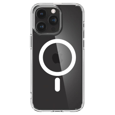 Kapak telefoni Spigen Ultra Hybrid Mag, iPhone 15 Pro 6.1", MagSafe, transparent i bardhë
