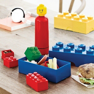 Kuti ushqimi LEGO, e kaltër e çelët