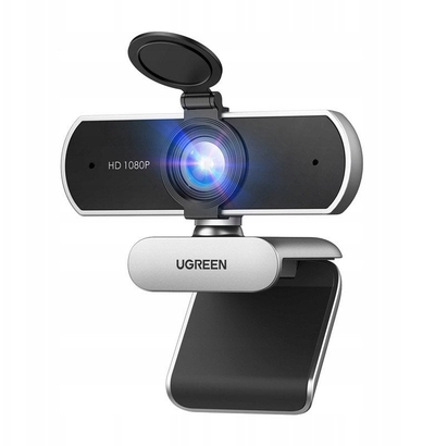 Webkamera UGREEN Full HD 1080P, 2 mikrofona me ulje zhurme, 85° FOV, e zezë