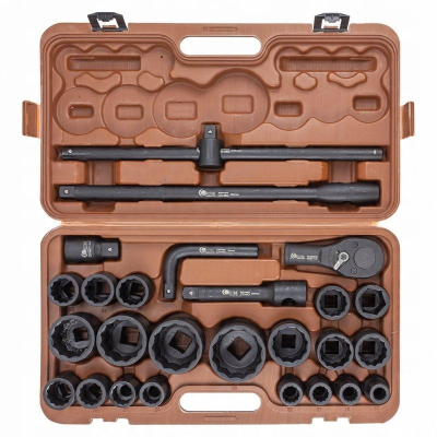 Set çelësa goditës Forstime 3/4", 26 copë, 17 65mm, me kuti