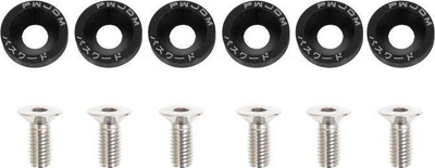 Vida dekorative universale MTuning_F JDM, 8mm, set 6 copë, të zeza