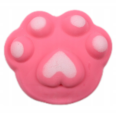 Top antistres Midex Paw, lodër squishy, formë putre maceje qeni, rozë