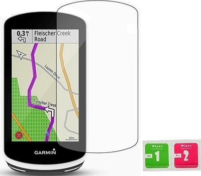 Mbulesë silikoni për Garmin Edge 1040, me xham mbrojtës 9H, blu
