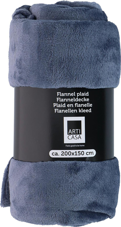 Batanije Arti Casa Blue Flannel Plaid, 200 x 150 cm, blu