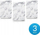 Kapak aksesor për akses pikë Ubiquiti IW-HD-MB-3, set 3 copë, për UniFi In-Wall HD, i bardhë