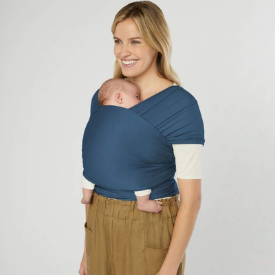 Maramë mbajtëse Ergobaby Aura, Sustainable Knit, Twilight Navy