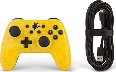 Kontroller PowerA Pikachu Shadow, me kabllo, i verdhë